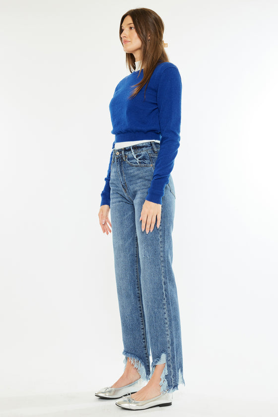 Tess High Rise Straight Leg Jeans - Official Kancan USA