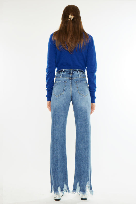Tess High Rise Straight Leg Jeans - Official Kancan USA