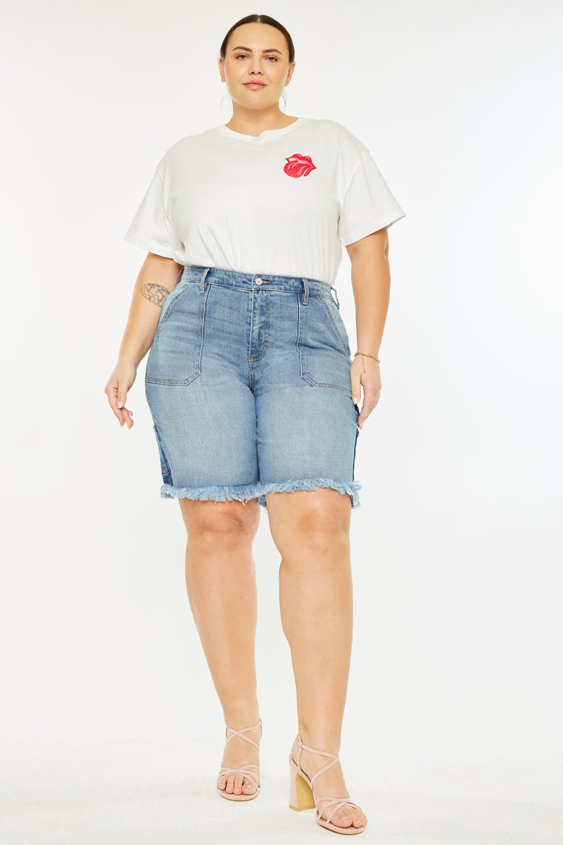 Kiran 90's Boyfriend Bermuda Shorts (Plus Size) - Official Kancan USA