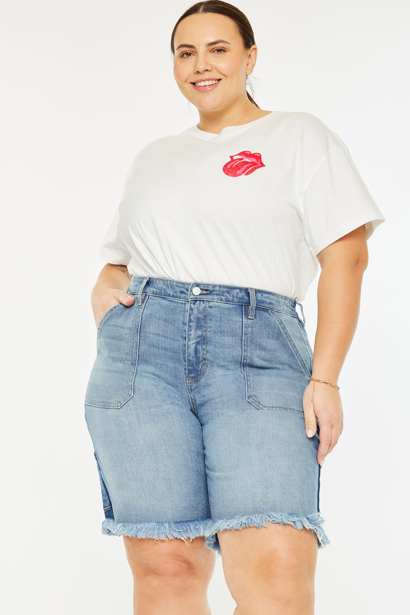 Kiran 90's Boyfriend Bermuda Shorts (Plus Size) - Official Kancan USA