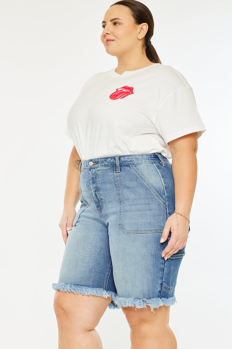 Kiran 90's Boyfriend Bermuda Shorts (Plus Size) - Official Kancan USA