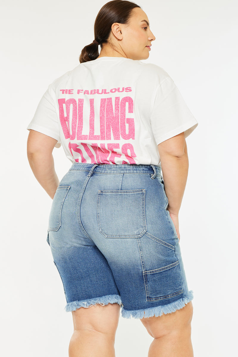 Kiran 90's Boyfriend Bermuda Shorts (Plus Size) – Kancan USA