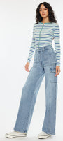 Oliwia High Rise Wide Skater Fit Jeans - Official Kancan USA