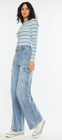 Oliwia High Rise Wide Skater Fit Jeans - Official Kancan USA