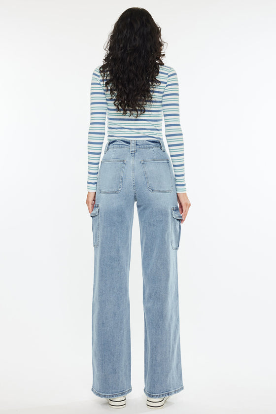 Oliwia High Rise Wide Skater Fit Jeans - Official Kancan USA