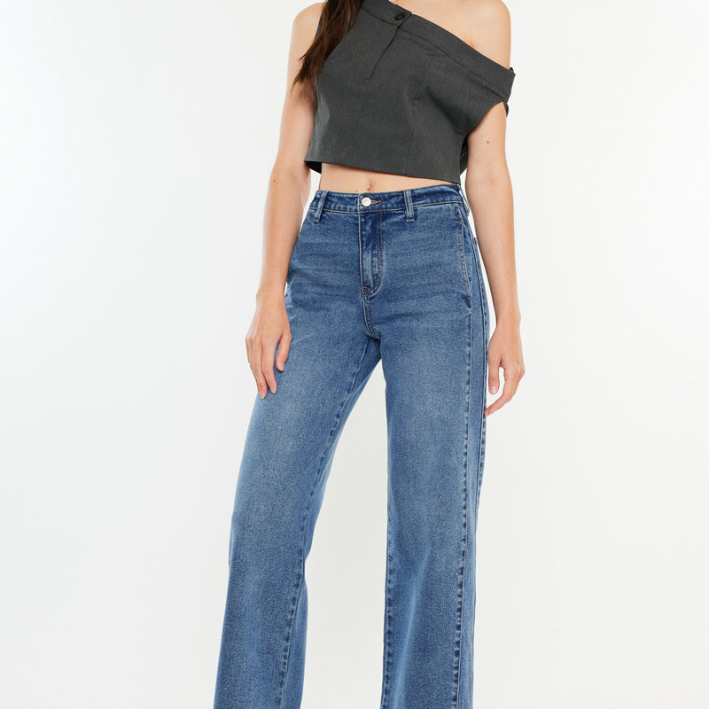 Kenya High Rise Wide Leg Flare - Official Kancan USA