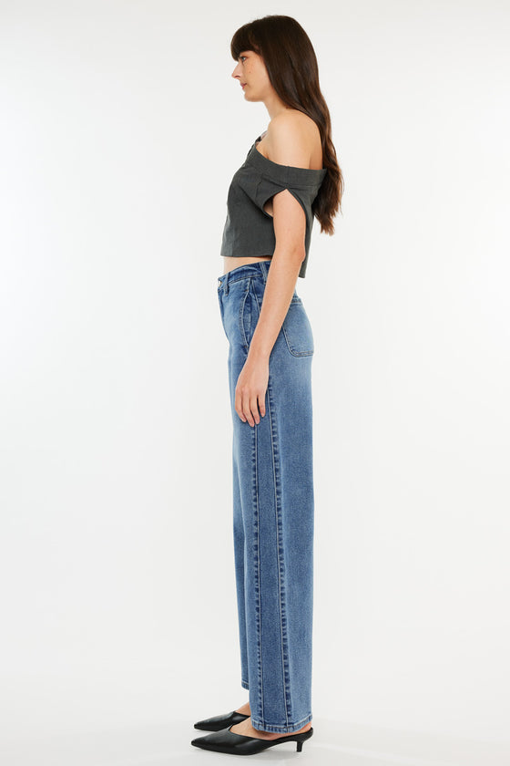 Kenya High Rise Wide Leg Flare - Official Kancan USA