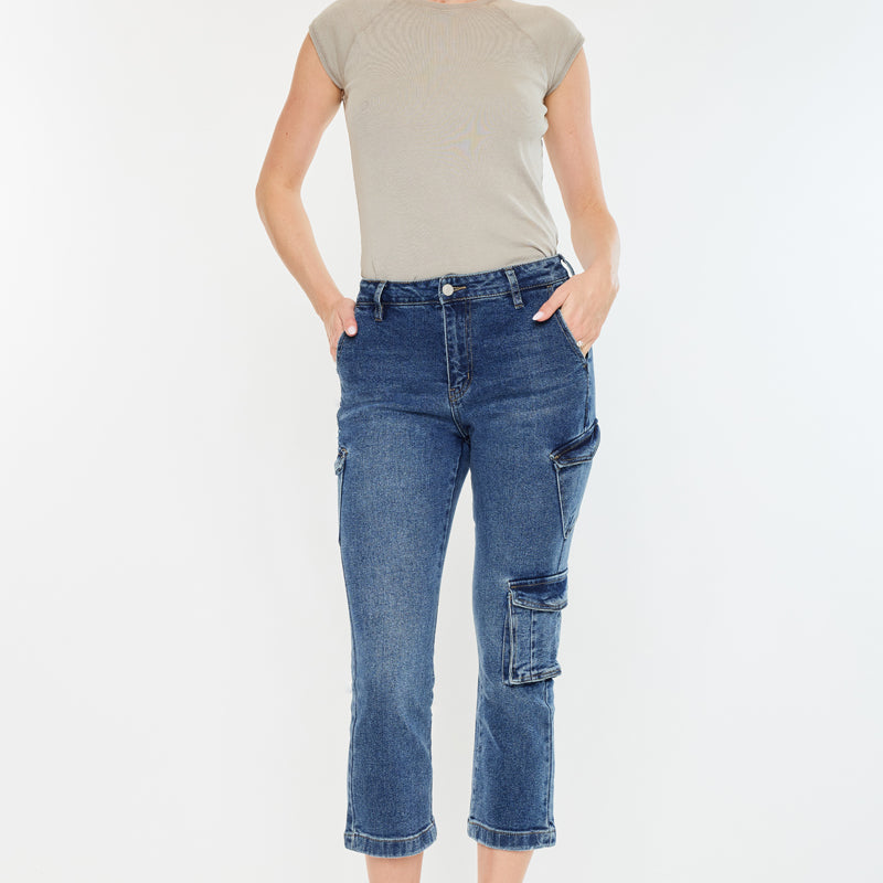 Lucia High Rise Kick-Flare Jeans - Official Kancan USA
