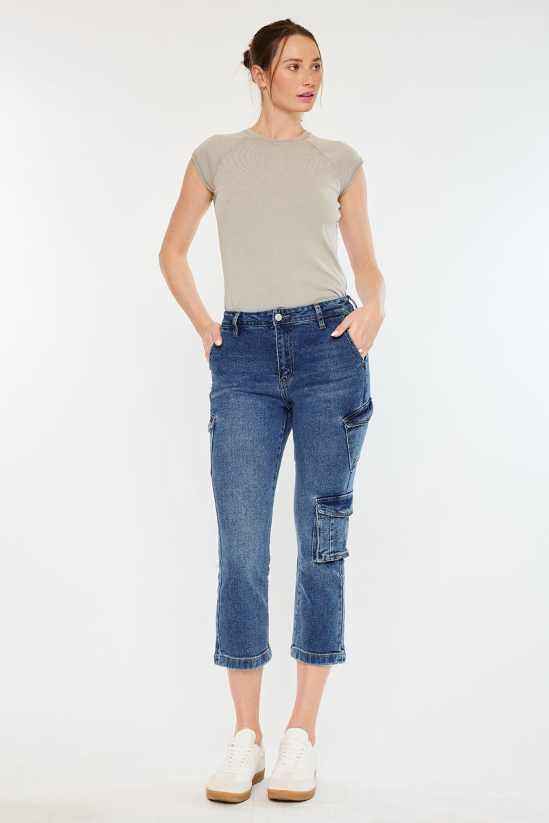 Lucia High Rise Kick-Flare Jeans - Official Kancan USA