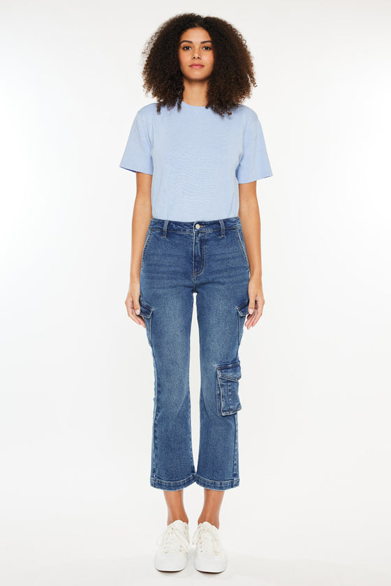 Lucia High Rise Kick-Flare Jeans - Official Kancan USA