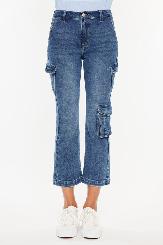 Lucia High Rise Kick-Flare Jeans - Official Kancan USA