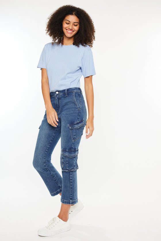 Lucia High Rise Kick-Flare Jeans - Official Kancan USA