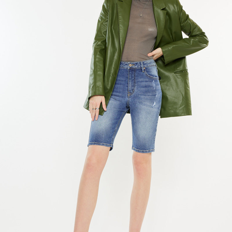Halima  High Rise Bermuda Shorts - Official Kancan USA
