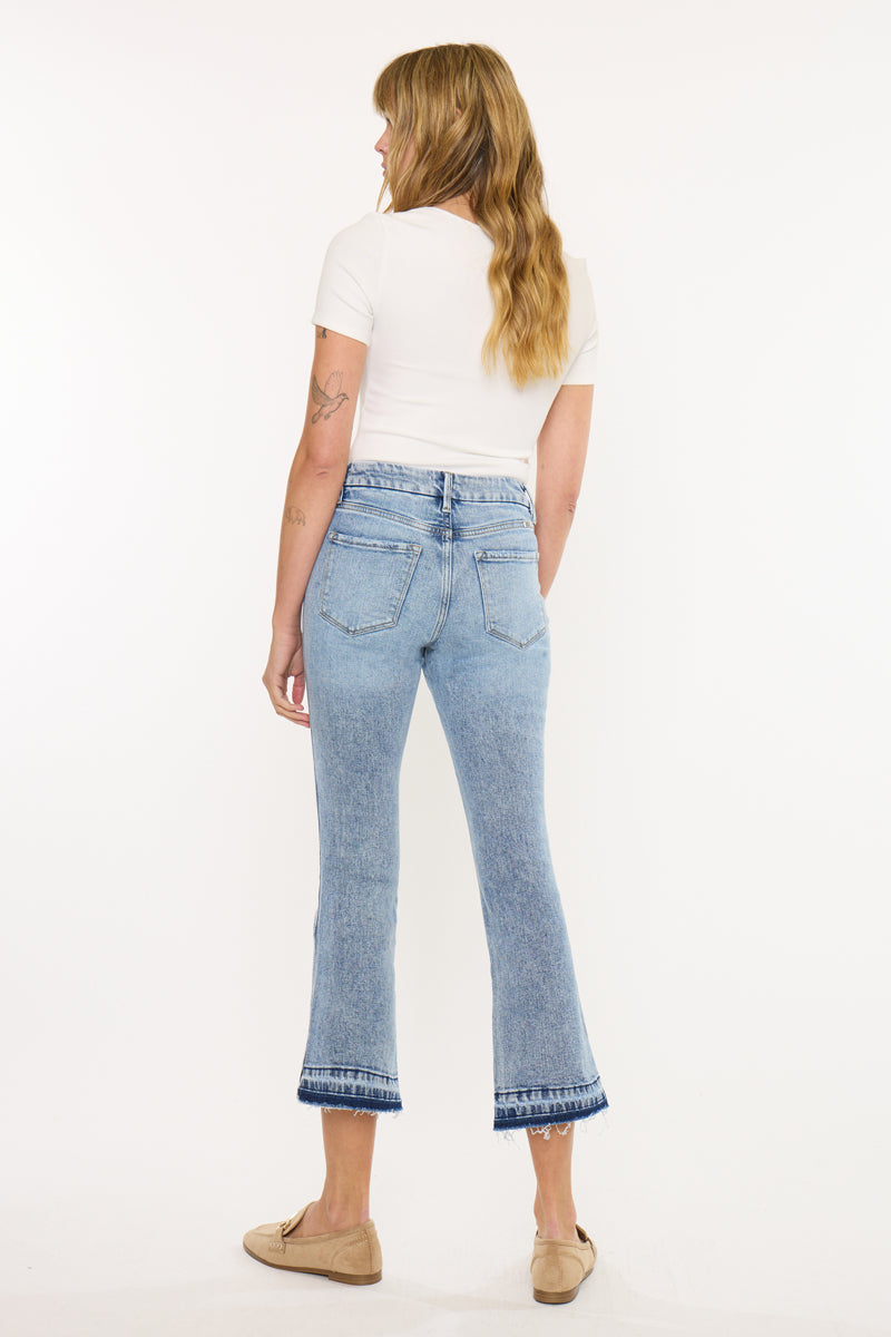 Kayla High Rise Crop Flare - Official Kancan USA