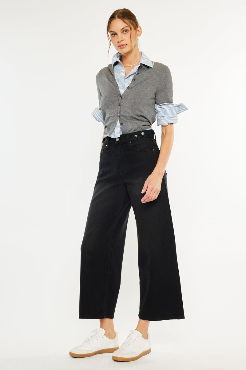 Victoria Ultra High Rise Cropped Wide Leg - Official Kancan USA