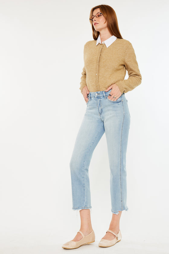 Lane High Rise Cropped Straight Leg  Jeans - Official Kancan USA