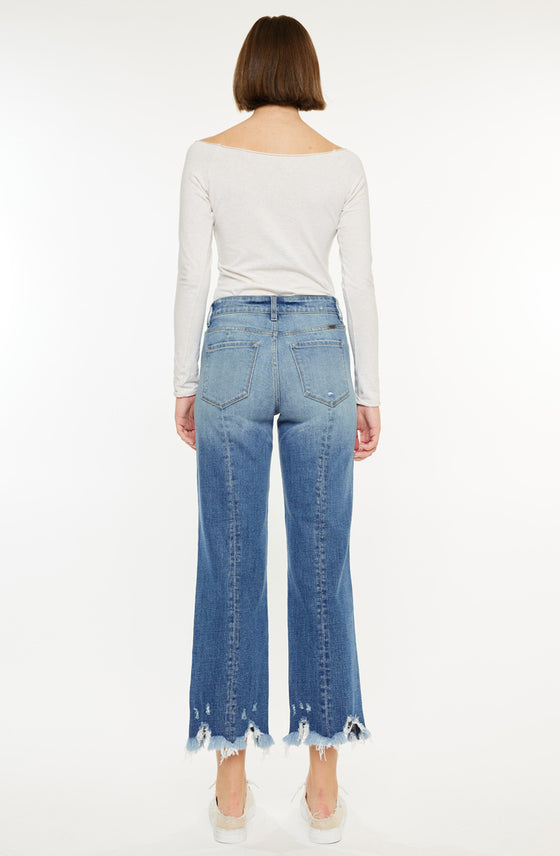Hellen High Rise Straight Leg Jeans - Official Kancan USA