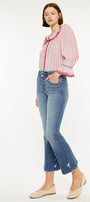 Hillary High Rise Cropped Flare Jeans - Official Kancan USA