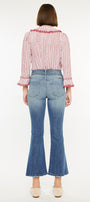 Hillary High Rise Cropped Flare Jeans - Official Kancan USA