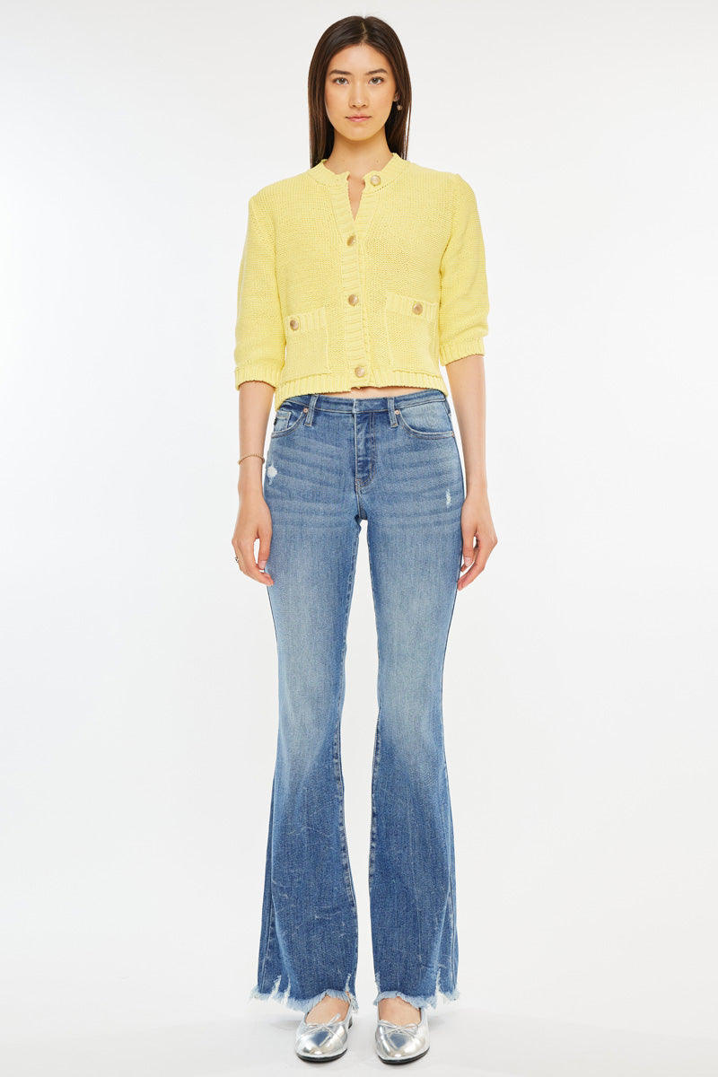 Jennie Mid Rise Wide Jeans – Relaxed, Flattering Fit – Kancan USA