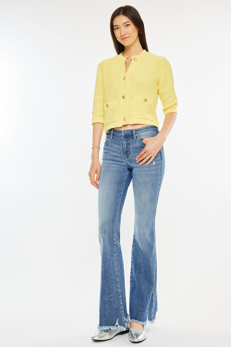 Jennie Mid Rise Wide Jeans – Relaxed, Flattering Fit – Kancan USA