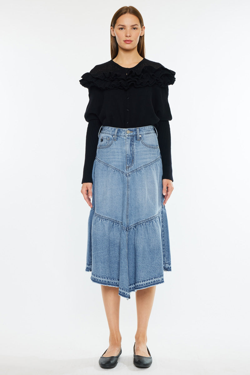 Santina Ultra High Rise Midi Skirt - Official Kancan USA
