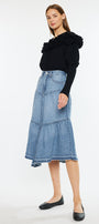 Santina Ultra High Rise Midi Skirt - Official Kancan USA