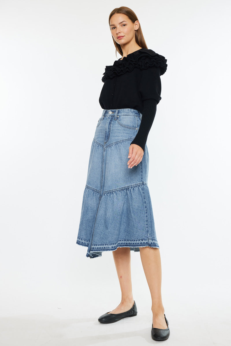 Santina Ultra High Rise Midi Skirt - Official Kancan USA