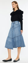 Santina Ultra High Rise Midi Skirt - Official Kancan USA