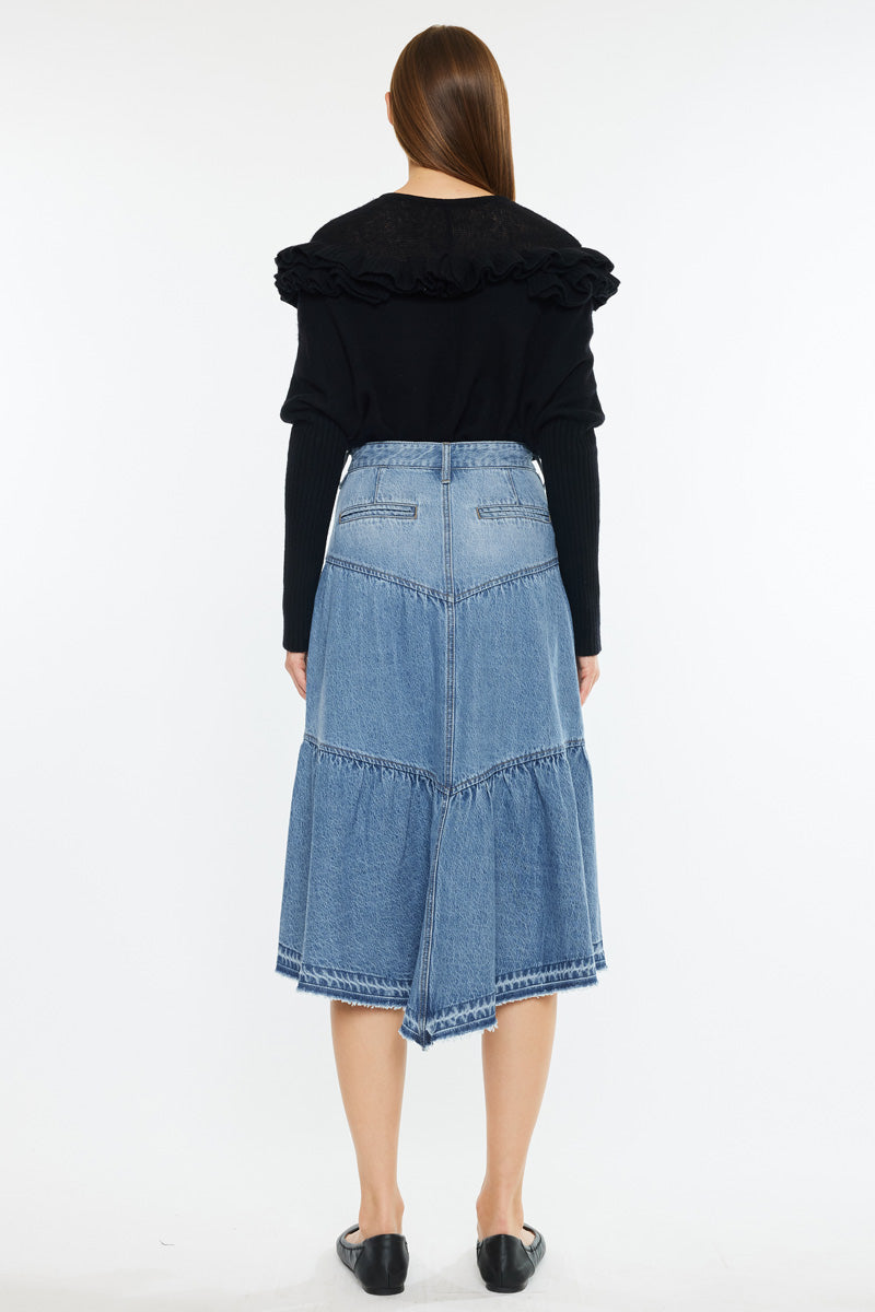 Santina Ultra High Rise Midi Skirt - Official Kancan USA