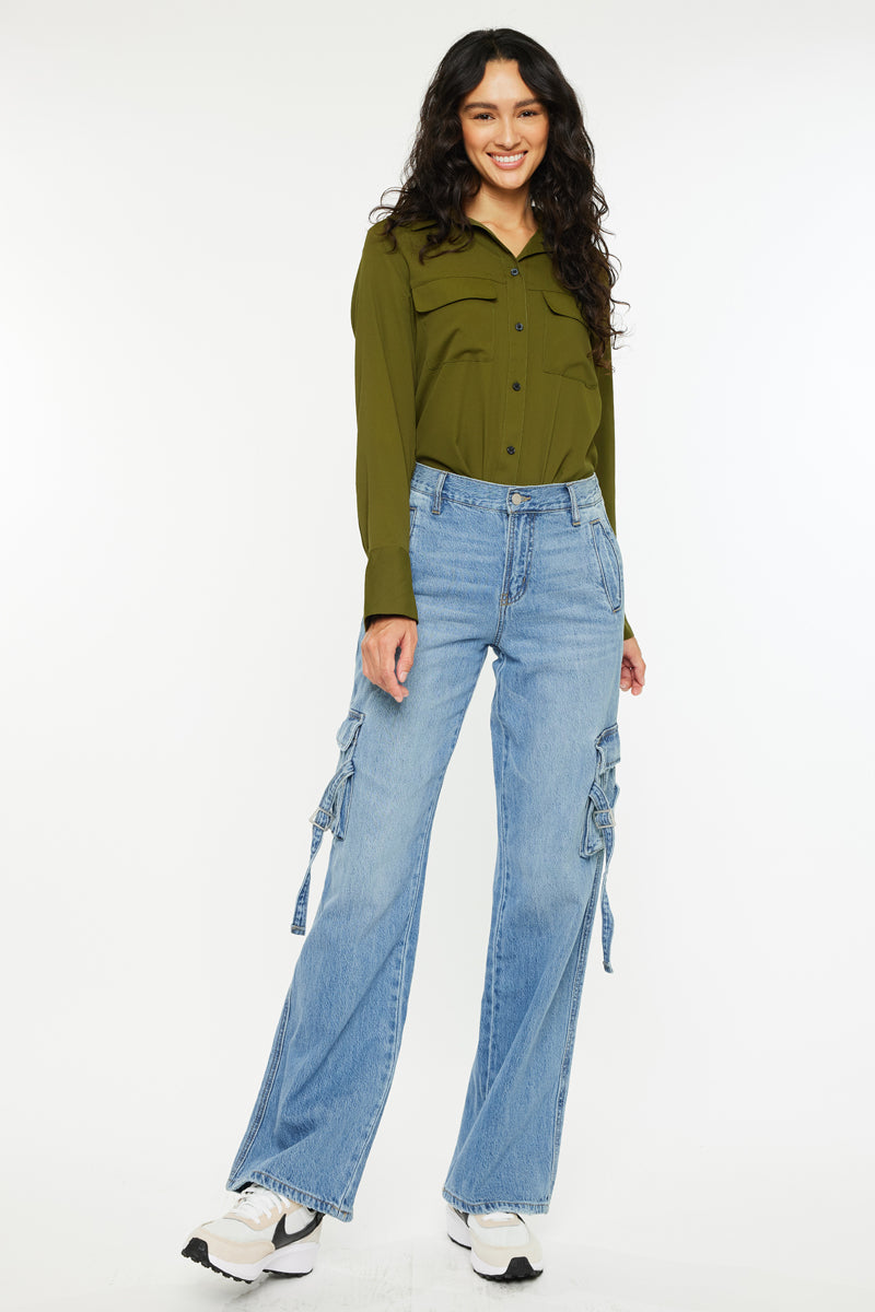 Val High Rise Wide Jeans - Official Kancan USA