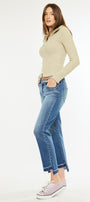 Megan Mid Rise Crop Straight Jeans - Official Kancan USA