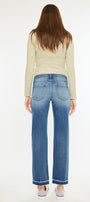 Megan Mid Rise Crop Straight Jeans - Official Kancan USA