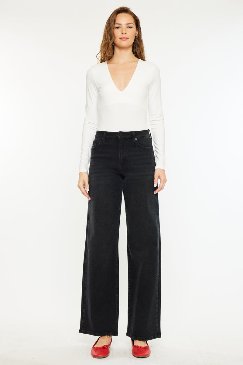 Cora High Rise Wide Jeans - Official Kancan USA