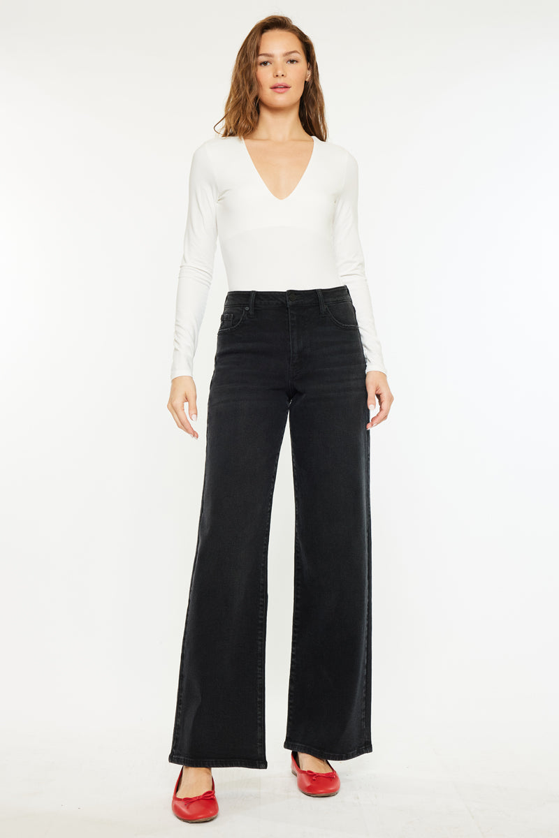 Cora High Rise Wide Jeans - Official Kancan USA