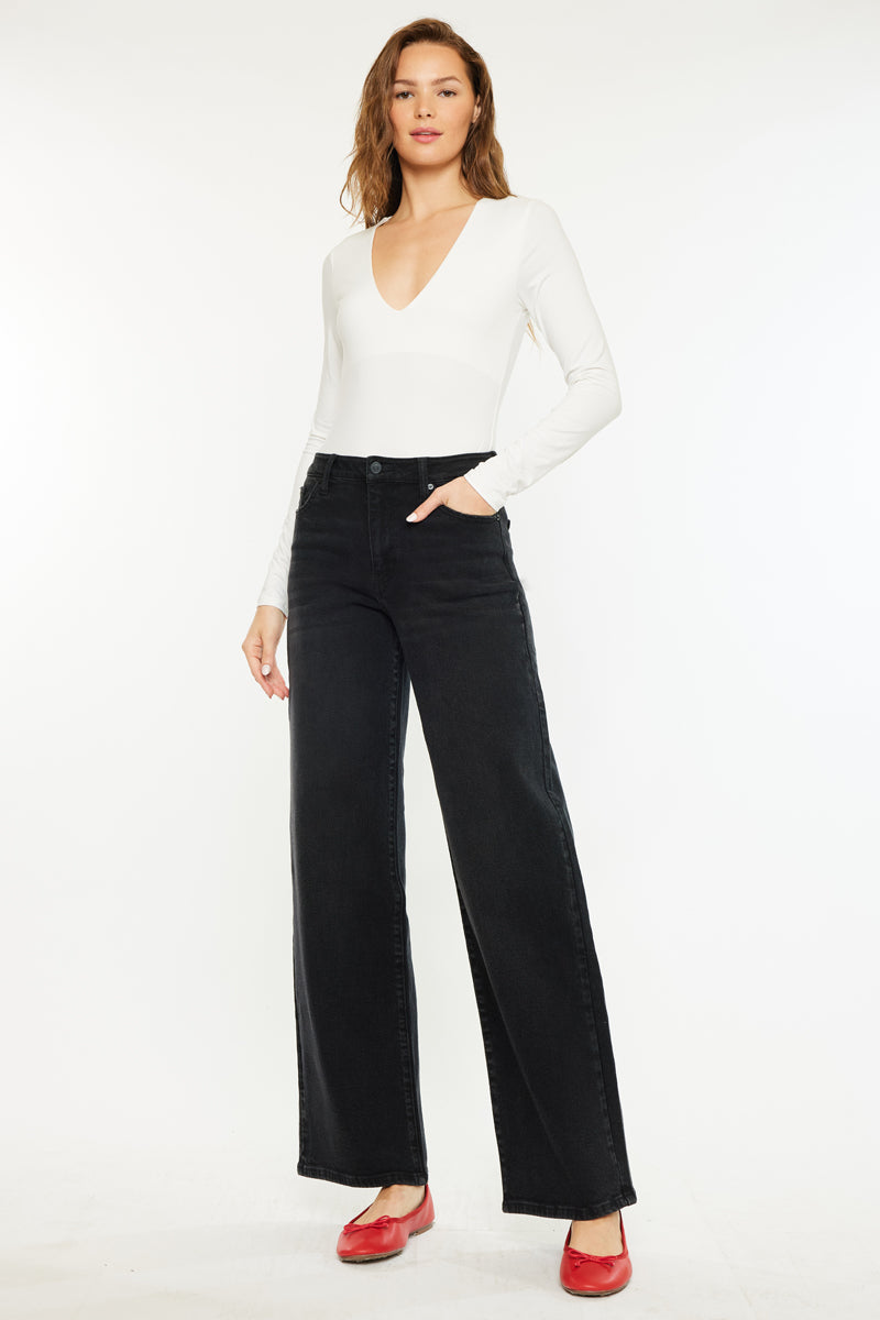 Cora High Rise Wide Jeans - Official Kancan USA