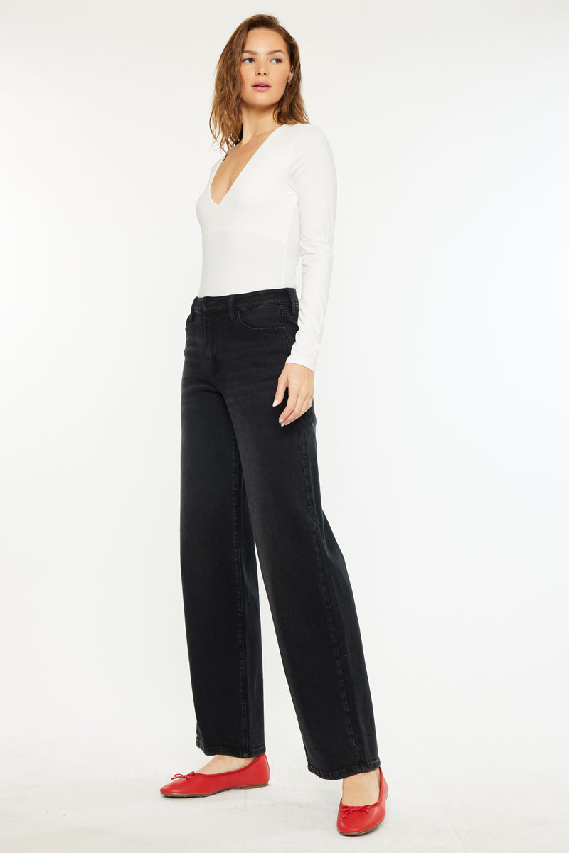 Cora High Rise Wide Jeans - Official Kancan USA