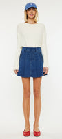 Sandy High Rise Pleated Mini Skort - Official Kancan USA