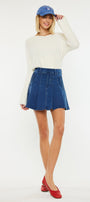 Sandy High Rise Pleated Mini Skort - Official Kancan USA
