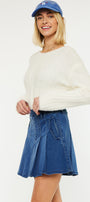Sandy High Rise Pleated Mini Skort - Official Kancan USA