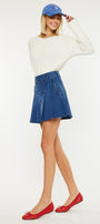Sandy High Rise Pleated Mini Skort - Official Kancan USA