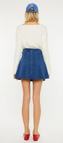 Sandy High Rise Pleated Mini Skort - Official Kancan USA