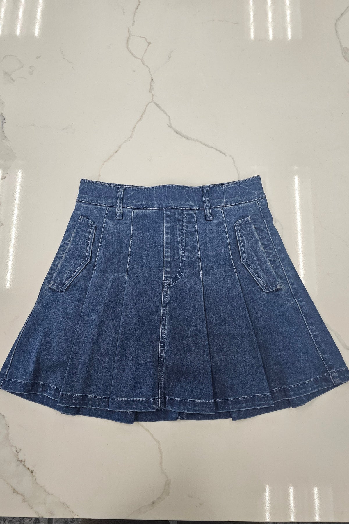 Sandy High Rise Pleated Mini Skort