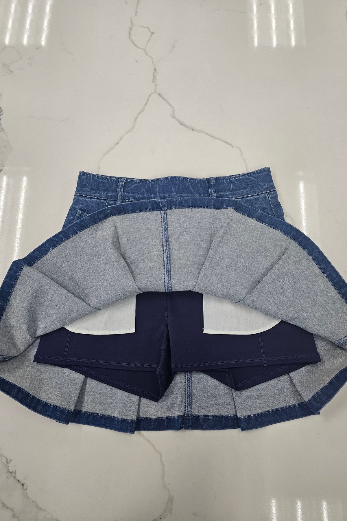 Sandy High Rise Pleated Mini Skort