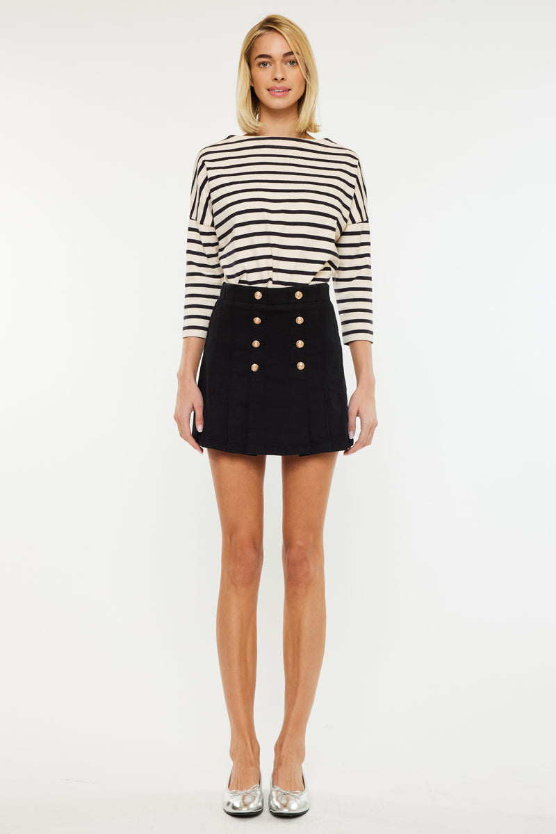 Irene High Rise Pleated Mini Skort - Official Kancan USA
