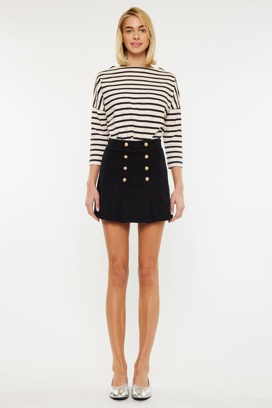 Irene High Rise Pleated Mini Skort - Official Kancan USA