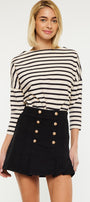 Irene High Rise Pleated Mini Skort - Official Kancan USA