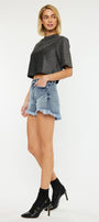 Elsie High Rise Mom Shorts - Official Kancan USA