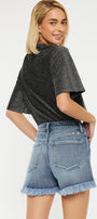 Elsie High Rise Mom Shorts - Official Kancan USA