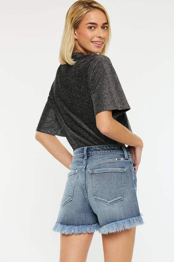 Elsie High Rise Mom Shorts - Official Kancan USA